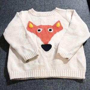 Toddler Fox Sweater-Size 2T